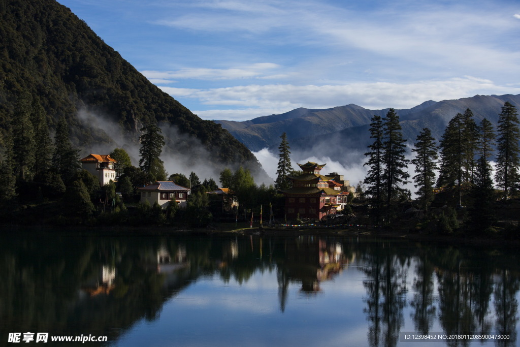 措卡湖风景 山水美景 湖光山色