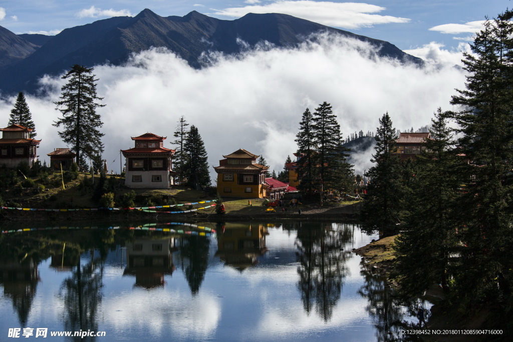 措卡湖风景 山水美景 湖光山色