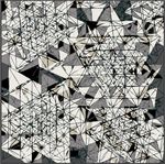 抽象平面几何体表象立体感矢量图