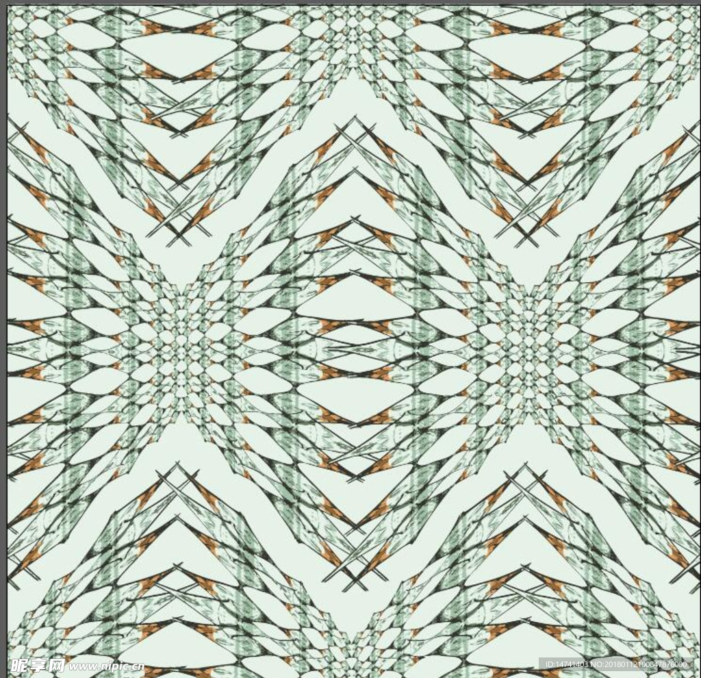 几何菱形彩绘抽象涂鸦矢量图案