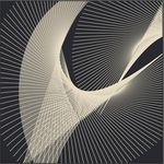 抽象几何曲线表现立体空间矢量图