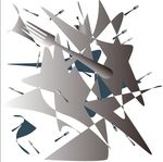 抽象密集立体几何体矢量图
