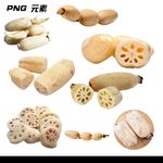 莲藕免扣元素