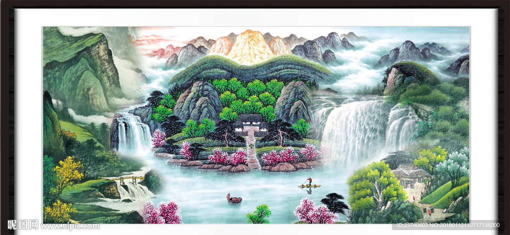 山水国画
