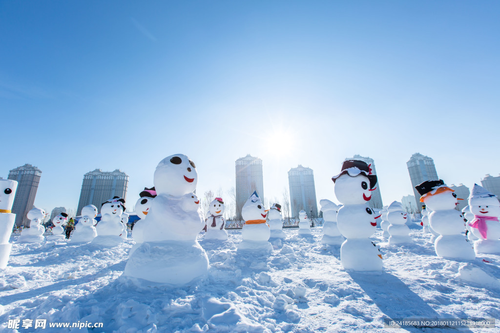 冬季雪人