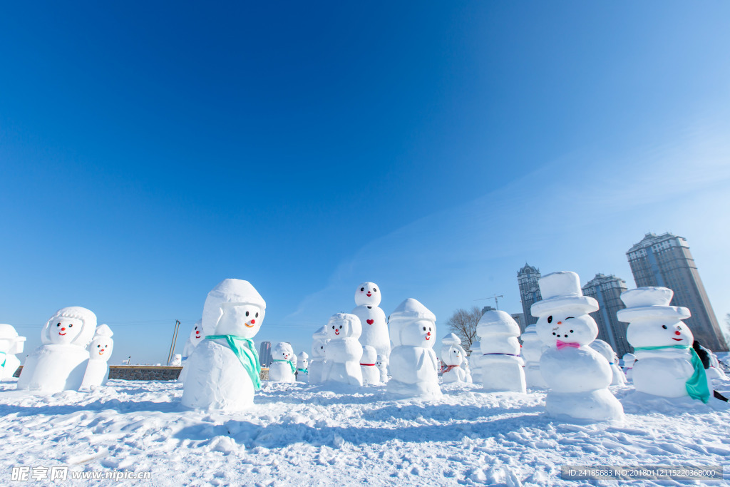 冬季雪人