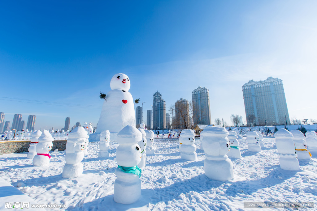 冬季雪人