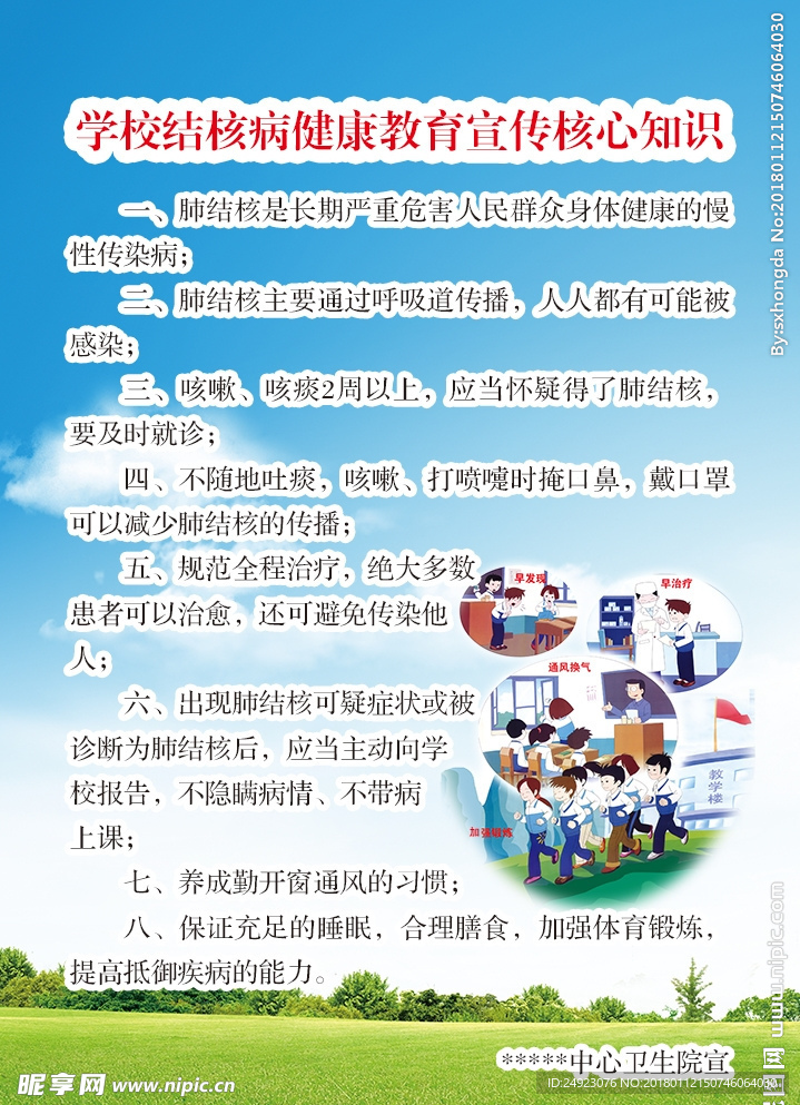 学校结核病宣传