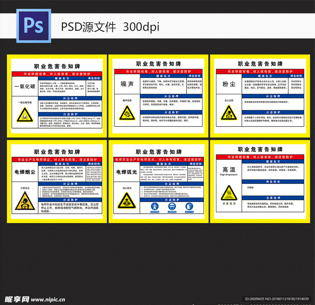 职业危害告知牌