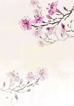 桃花海报背景设计素材