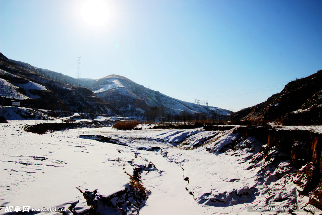 乡村雪景