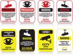 监控探头提示警示矢量图