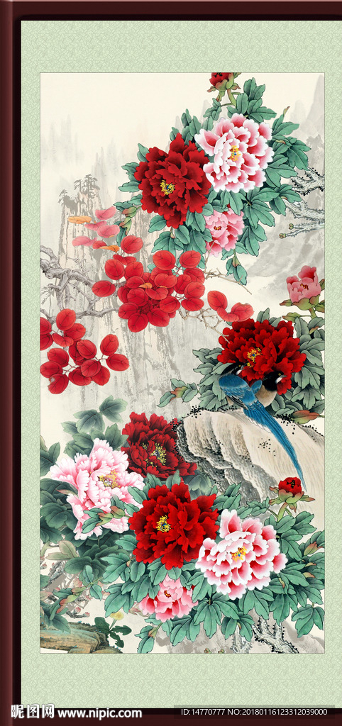 国画牡丹