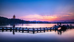 西湖夜景全景