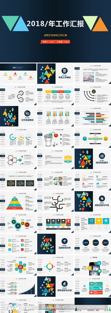 2018年工作汇报ppt模板