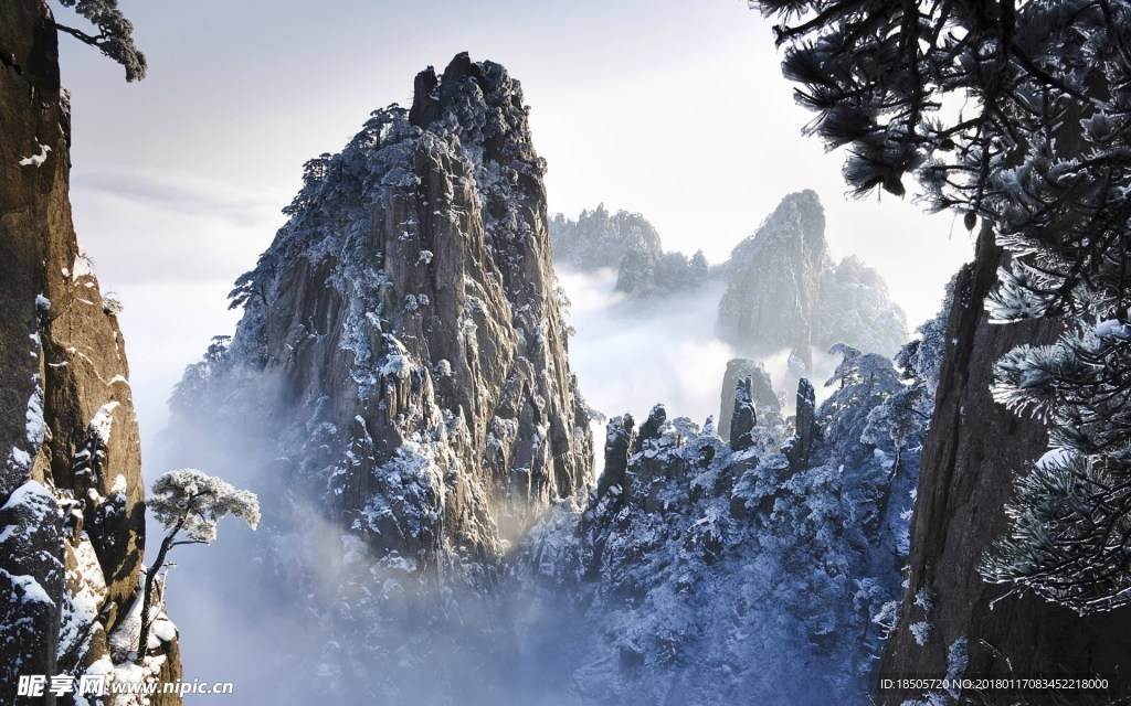 雪山美景图片