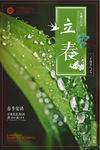 中国风二十四节气立春传统海报