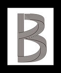 B B字母设计 创意字体设计
