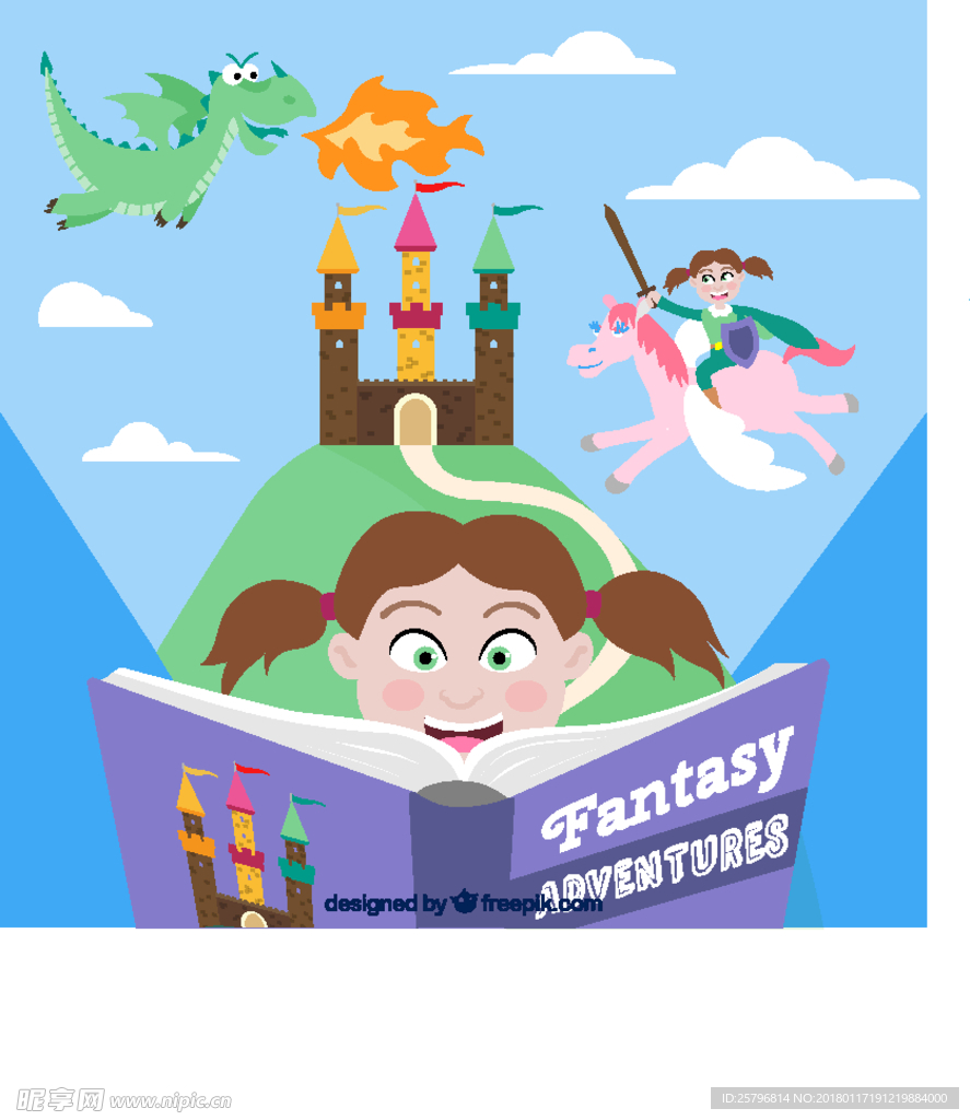 手绘奇幻冒险书