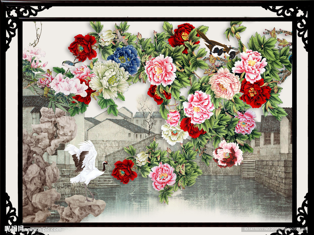 花开富贵 江南图
