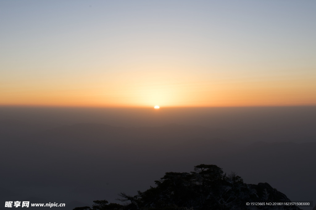 黄山日出