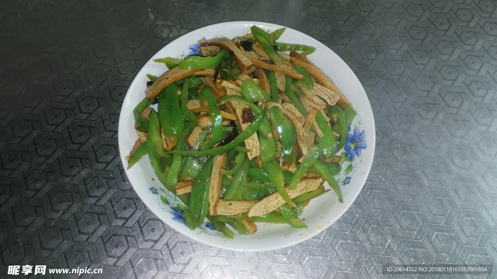 青椒炒豆干