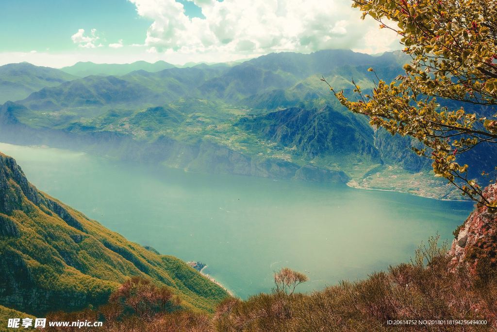壮丽的山水风景