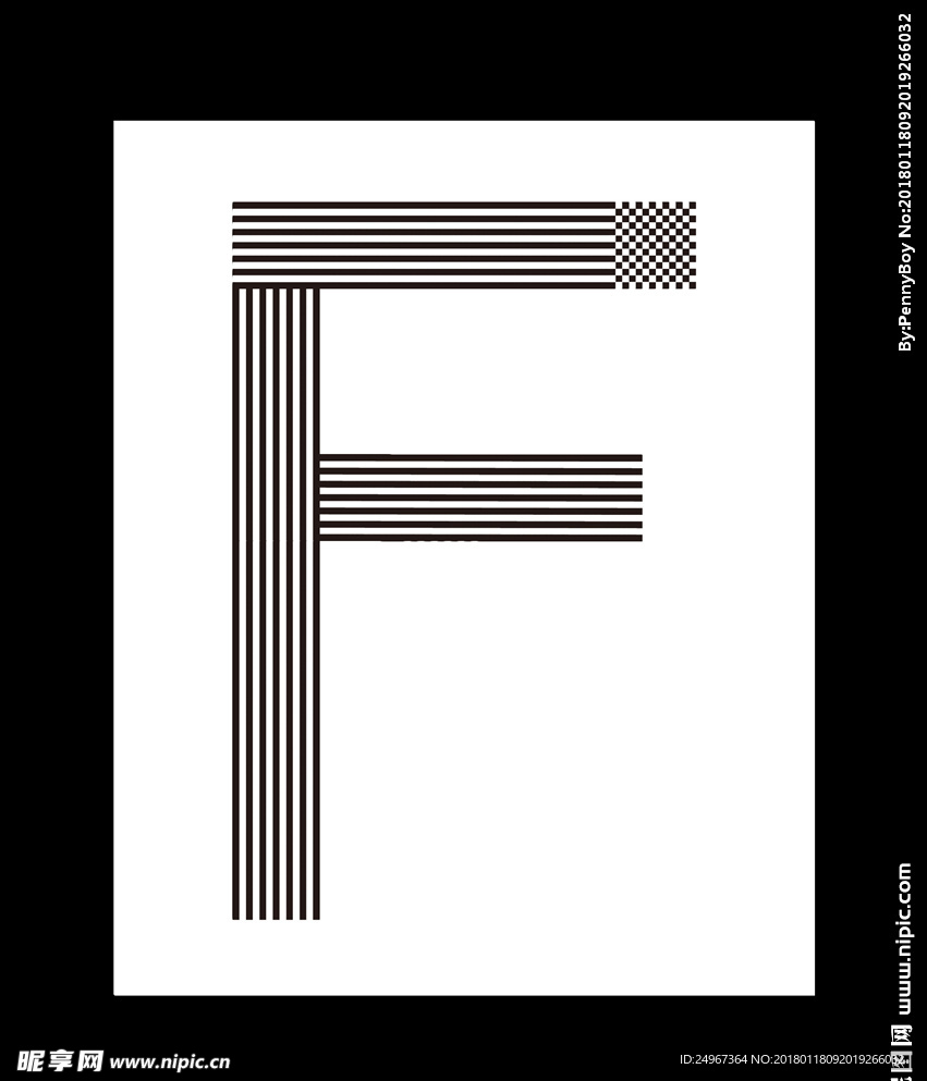 F f 字母创意设计 创意字体