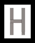 H h 字母创意设计 创意字体