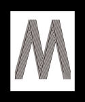 M m 字母创意设计 创意字体