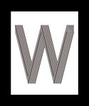 W w 字母设计 创意字体设计