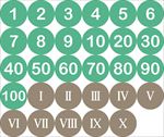 字幕数字图标