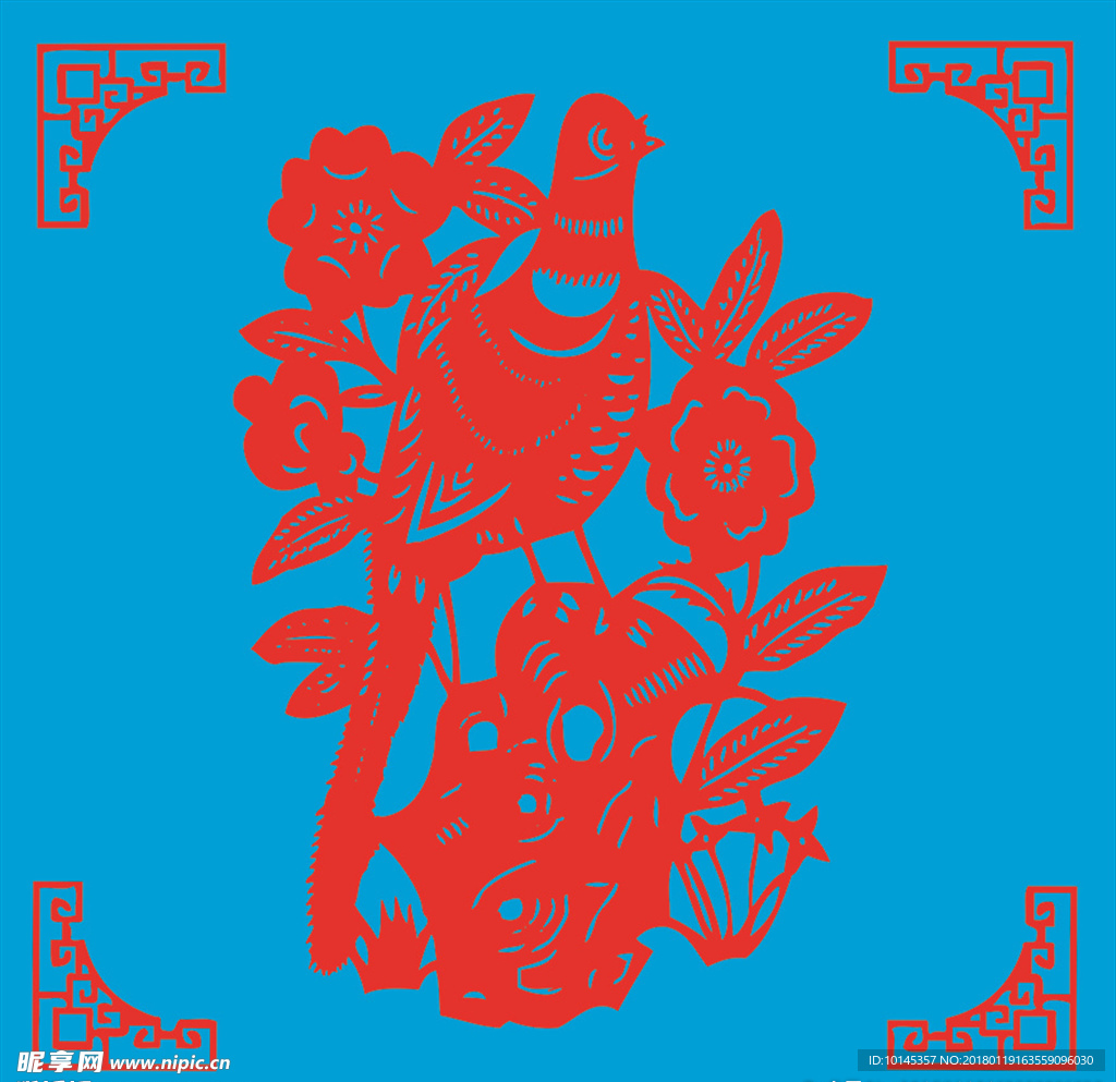 花鸟剪纸