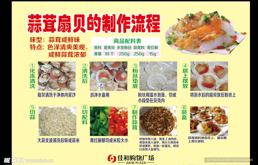 蒜茸扇贝制作流程