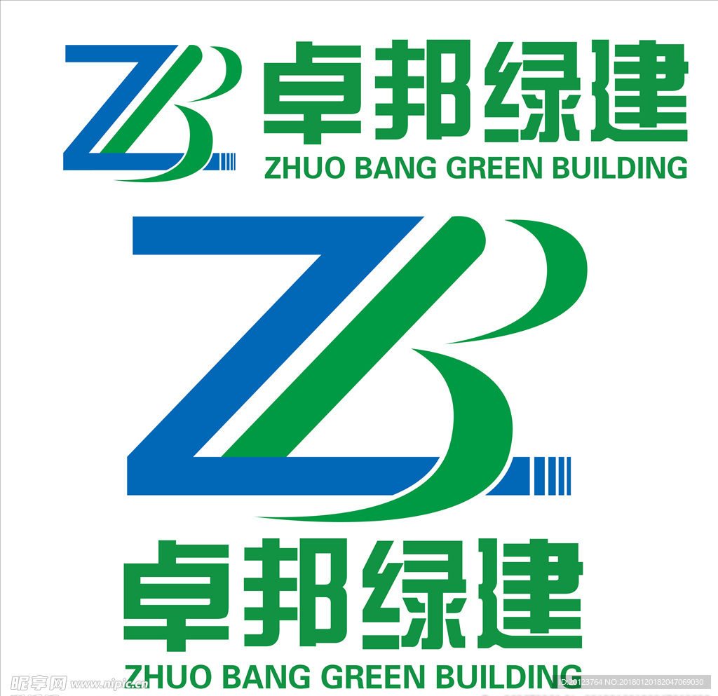 卓邦绿建logo