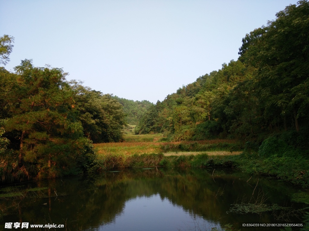 自然山水田园风光