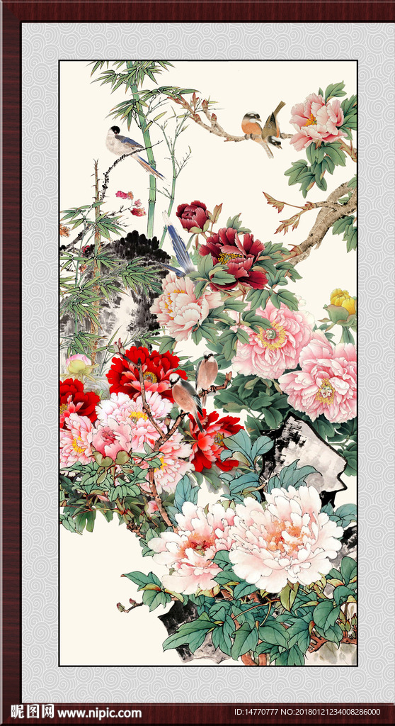 国画牡丹