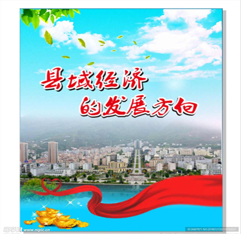 县域经济宣传海报