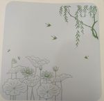 柳树，荷花，燕子