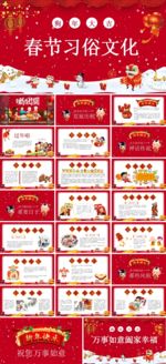中国节春节习俗文化PPT