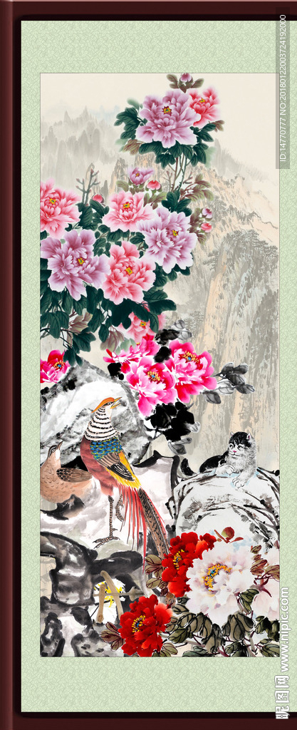 国画牡丹