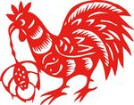 公鸡剪纸