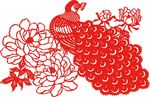 孔雀剪纸