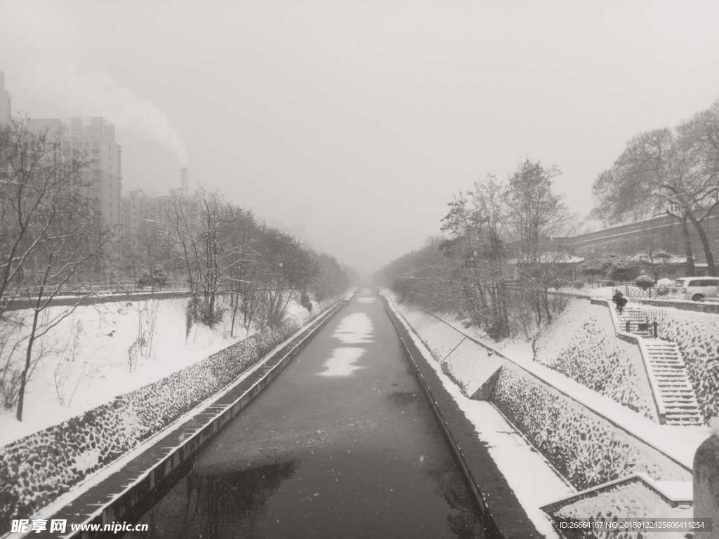 古城雪景