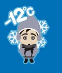下雪天冬天小孩T恤服装图案