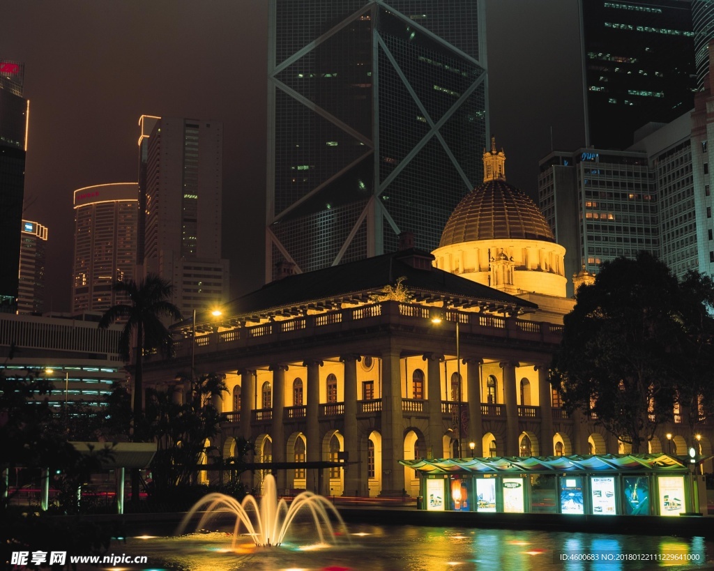 建筑摄影图片  都市霓虹图片