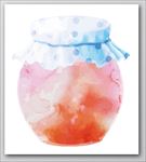 水彩手绘花瓶图形