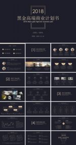 黑金高端商业计划书ppt