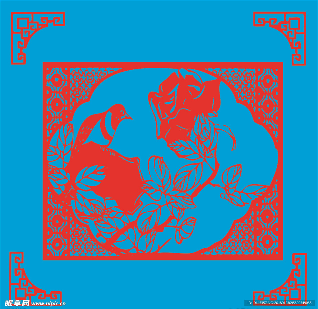 花鸟剪纸