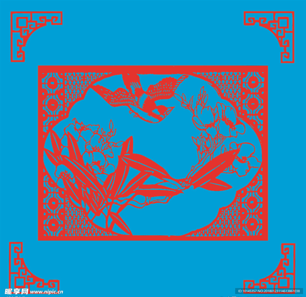 花鸟剪纸